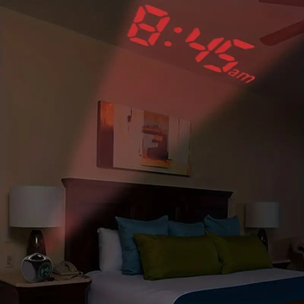 Digital Alarm Clock with LCD Projection